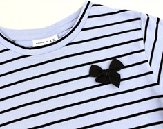 Name It serenity stribet short sløjfe t-shirt